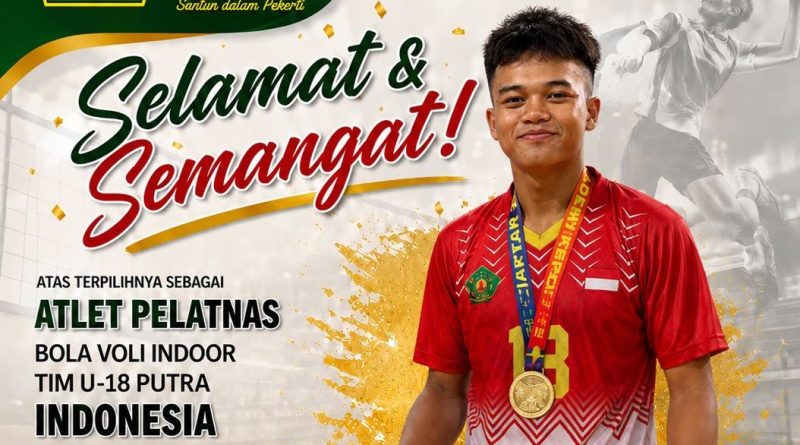 Bimo Reno Prakoso Perkuat Timnas U-18 Indonesia di AVC Boys U18 Volleyball Championship 2026